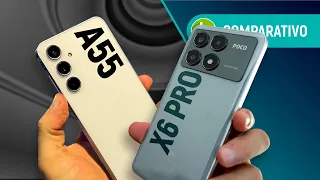 GALAXY A55 vs POCO X6 PRO: SAMSUNG ou XIAOMI tem INTERMEDIÁRIO mais PREMIUM? | Comparativo