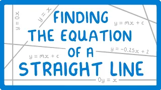 GCSE Maths - How to Find the Equation of a Straight Line (y = mx + c) #68