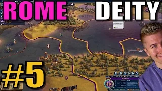 Civilization 6: Rome [Deity TSL Earth Map w/16 civs] Part 5 - Civ 6 Gameplay / Let's Play