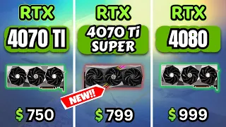 RTX 4070 Ti vs 4070 Ti SUPER vs 4080 | WHO WINS THE SWEETEST SPOT?