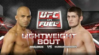 Хабиб Нурмагомедов против Камала Шалоруса первый бой в UFC   20 явнаря 2012