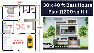 30 x 40 House Plan | 30x40 House Design | 30x40 Ghar ka Naksha  | Car Parking | House Plan