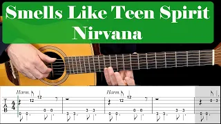 🎸 Fingerstyle Cover Smells Like Teen Spirit - Nirvana - Guitar Tabs Tutorial 🎶