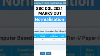 ssc cgl 2021 normalisation 17 marks increase| highest increase marks | #shorts #ssc  #jmd