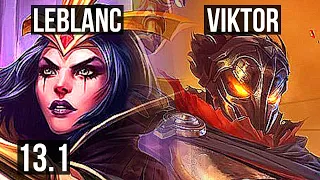 LEBLANC vs VIKTOR (MID) | 6/0/4, 300+ games, Dominating | KR Diamond | 13.1