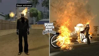 Secret Ghost Rider Cheat Code in GTA San Andreas [Ghost Rider Bike]