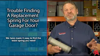 Find Your Replacement Garage Door Spring Replacements Quick And Easy! | American Garage Door Supply