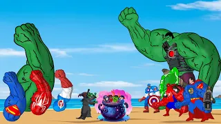 Rescue Team Baby Hulk, Spider Man, Superman, Captain America| Returning from the Dead SECRET:FUNNY.