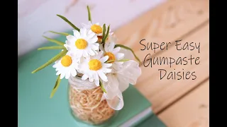 Super Easy Sugar Daisies | Gum Paste flower tutorial