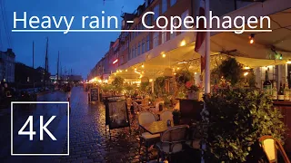 Walking in Copenhagen in the rain.