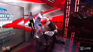 Cody Rhodes attacks Baron Corbin - WWE RAW 2/13/2023