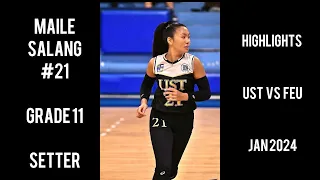 Maile Salang Highlights UAAP Season 86 UST vs FEU January 2024