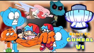 GUMBAL V1 || Fnf React To The Amazing World of Gumball + Cutscenes (Darwin/Nicole)