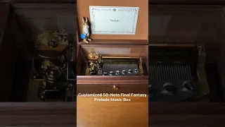 Customized 50-Note Final Fantasy Prelude Wooden Music Box