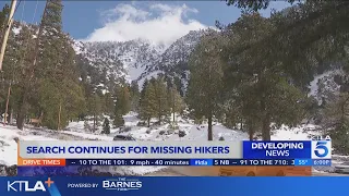 Search for missing hikers on Mt. Baldy continues