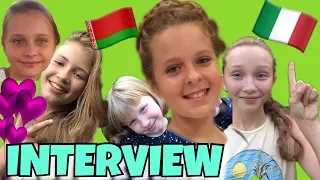 INTERVIEW: Белорусские дети об Италии | Bambine bielorusse VS Italia