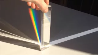 El prisma de Newton - White light through prism