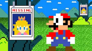 Mario but Princess Peach is MISSING in Super Mario Bros.?