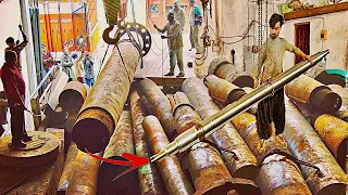 How to make Heavy Duty Truck Trailer Axle From the Old Ships High Strength Shaft || How to make Axle