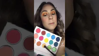 Makeup tutorial/ maquillaje/ sombras coloridas/ HdzB