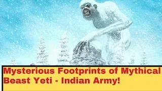 Mysterious footprints of mythical beast Yeti - Indian Army!