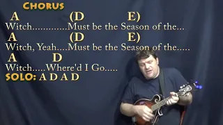 Season of the Witch (Donovan) Mandolin Cover Lesson in A with Chords/Lyrics