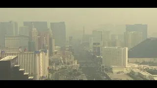 Wildfire smoke blanketing Las Vegas area