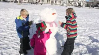 como hacer un muñeco de nieve / how to make a snowman "pata de perro #2"