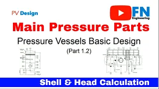 Pressure Vessel Basic Design (Part 1.2 or Shell and Head Calculation)