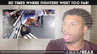 20 TIMES WHERE FIGHTERS WENT TOO FAR | J.Max/Reax (Reaction)