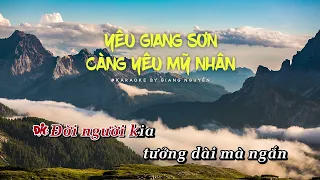 Yêu Giang Sơn Càng Yêu Mỹ Nhân | Thiên Tú | Karaoke Tone Nam | F