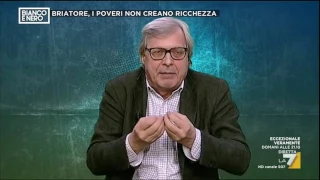 Vittorio Sgarbi vs gli ospiti: 'Voi siete poveri che parlano e non fanno un ca**o tutto il giorno!'