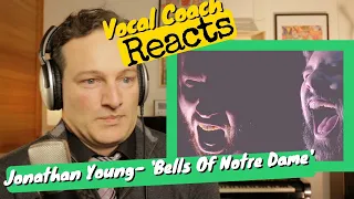 Vocal Coach REACTS - Jonathan Young 'Bells of Notre Dame' (Feat. Caleb Hyles)