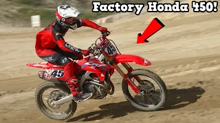 Riding a FACTORY Honda 450 - Buttery Vlogs Ep184