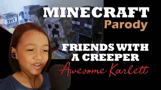 MINECRAFT PARODY SONG -- FRIENDS WITH A CREEPER | "The Monster" (by Eminem) Parody | AWESOME's COVER