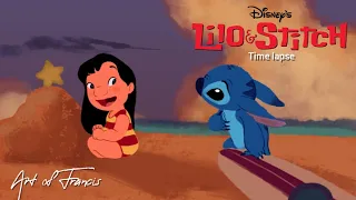 DisneyArt2024 - 05 Lilo and Stitch "Time-lapse" #2024 #disney #liloandstitch