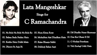 Lata Mangeshkar Sings for C Ramachandra || Hindi Old Songs