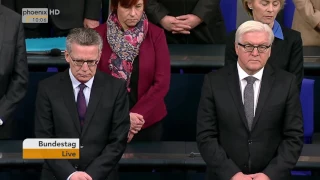 Bundestag: Gedenken an den verstorbenen Abgeordneten Peter Hintze am 01.12.2016