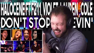 Newova REACTS "Don't Stop Believin' by Halocene, F21, Violet Orlandi, Lauren Babic, Cole Rolland"