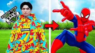 ကျွန်တော် GTA 5 ထဲမှာ Spider-Man ဖြစ်ခဲ့တယ် | Playing as Spider-Man in GTA V [GTA 5 Myanmar]