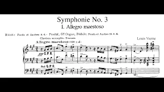 Louis Vierne -- Organ Symphony No. 3 in F-sharp Minor -- Score