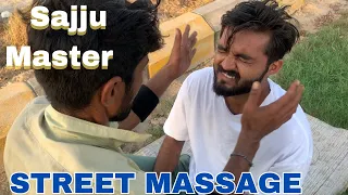 ASMR Street Massage By Sajju Master | Head, Back and Leg Massage | Asmr cracks | #asmr #massage