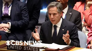 Watch: Blinken accuses Russia of daily war crimes; Russian minister responds at U.N. meeting