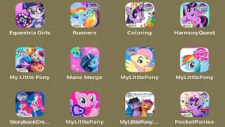 My Little Pony: Equestria Girls,Rainbow Runners,Color by Magic,Harmony Quest,MLP World,Mane Merge