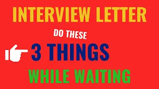 NVC INTERVIEW APPOINTMENT LETTER | 3 THINGS YOU CAN DO