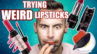 Trying WEIRD Korean Lipsticks…kinda