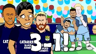 MAN CITY vs BARCELONA 3-1: The Blue Moon Song! (Parody Goals Highlights UCL 16/17)