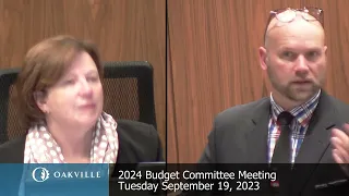 2024 Budget Committee, September 19, 2023