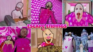 Barbie All Latest Mods Escape Ending | Granny Chapters 1 2 3, Evil Nun, Mr Meat & Ice Scream 8