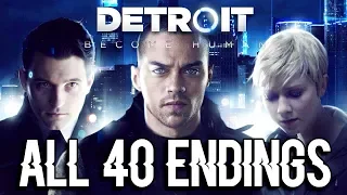 DETROIT BECOME HUMAN - ALL 100 ENDINGS (with secret endings and various options)